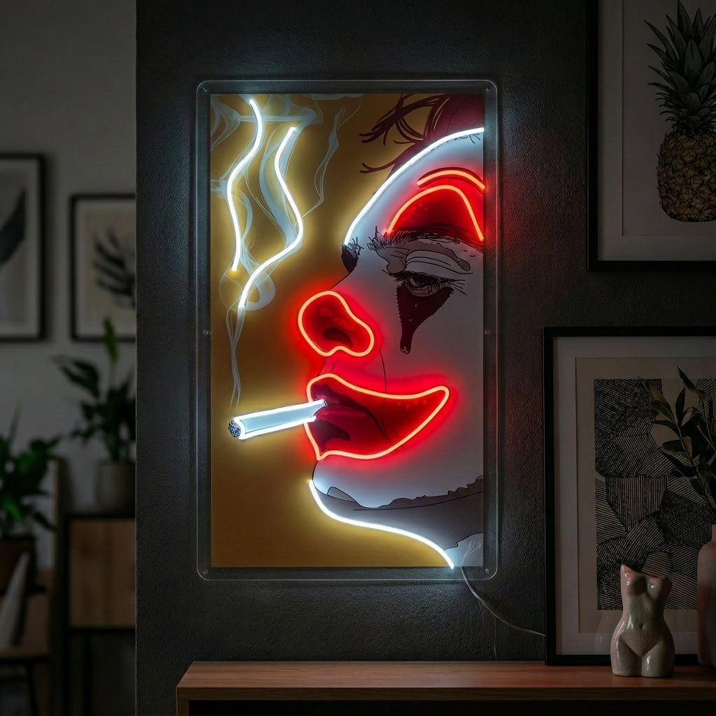 "Joker Fumatore" Insegna al neon