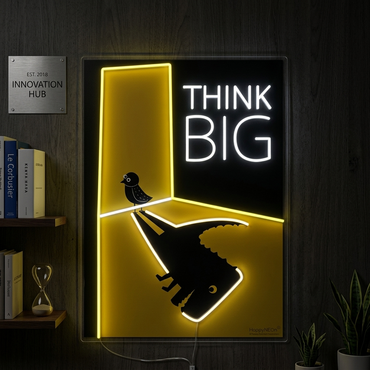 "Think Big" Insegna al neon