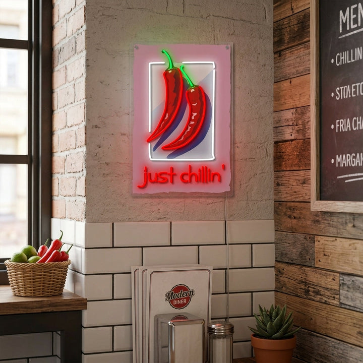 "Just Chillin" Insegna al neon