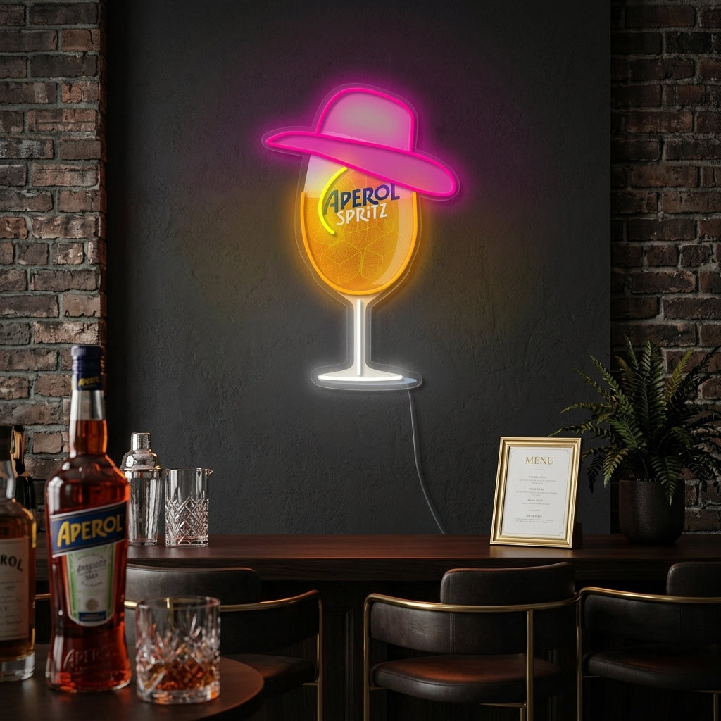 "Miss Aperol" Insegna al neon