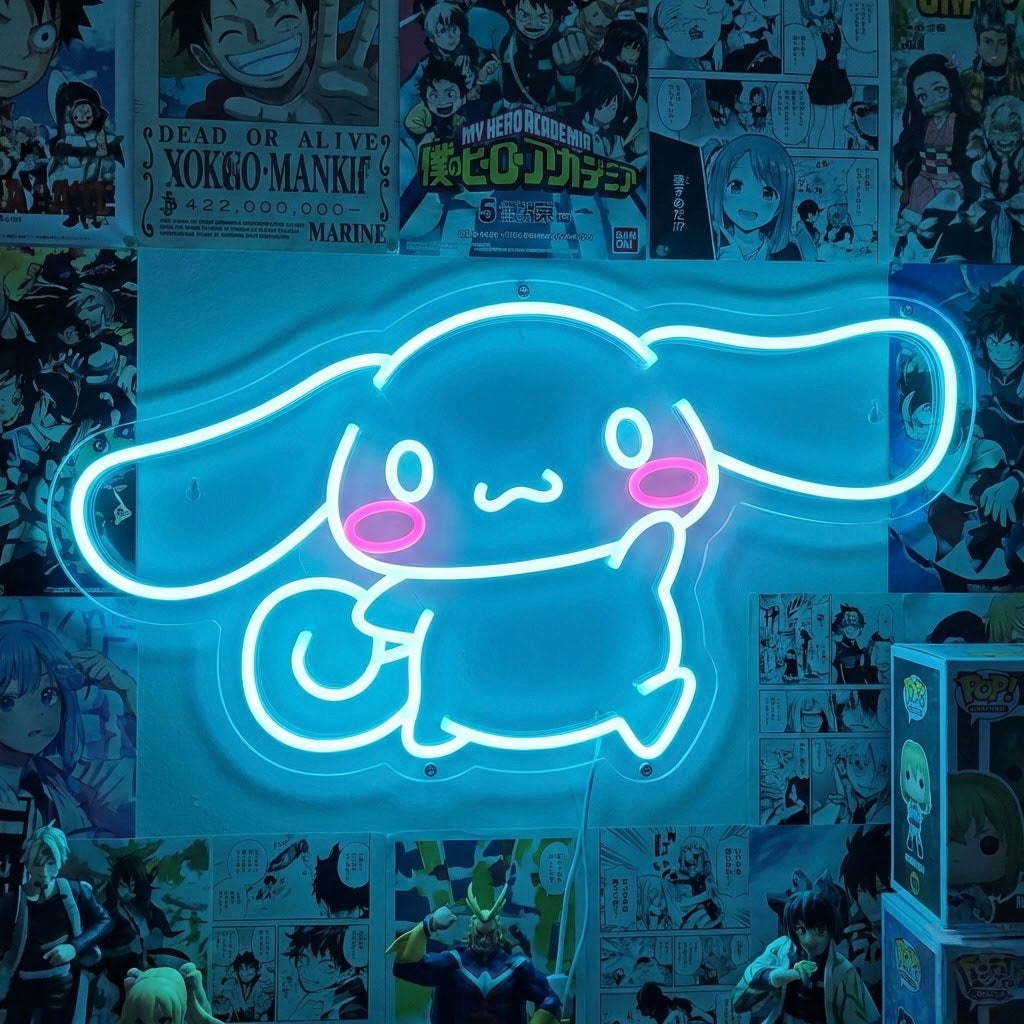 Insegna neon LED Cinnamoroll kawaii