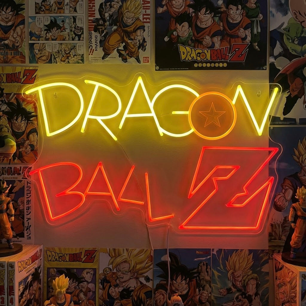 "Logo Di Dragon Ball Z Anime" Insegna al neon