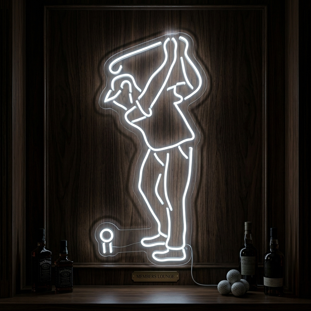"Giocatore Di Golf" Insegna al neon