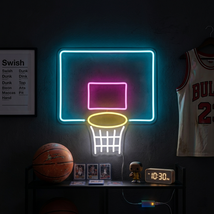 "Rete Da Basket" Insegna al neon