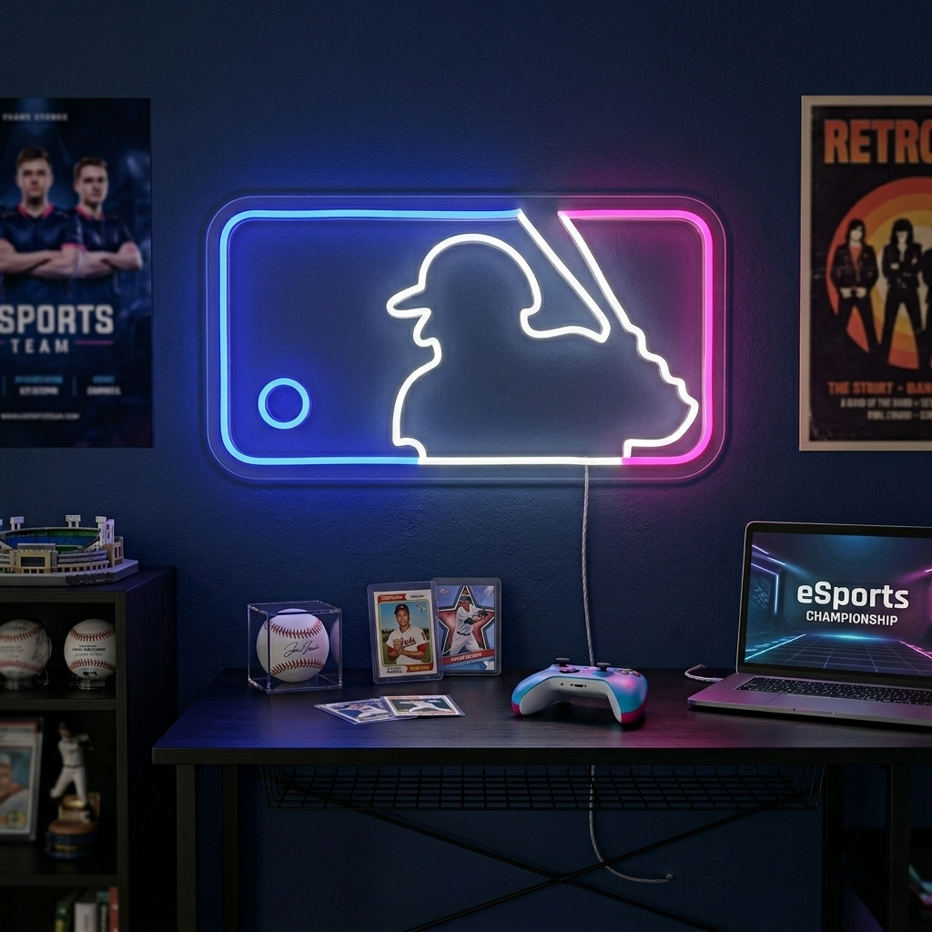 "Gioco Del Baseball" Insegna al neon