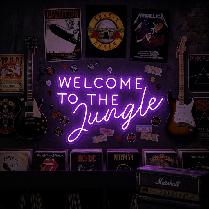 "Welcome to the Jungle" Insegna al neon