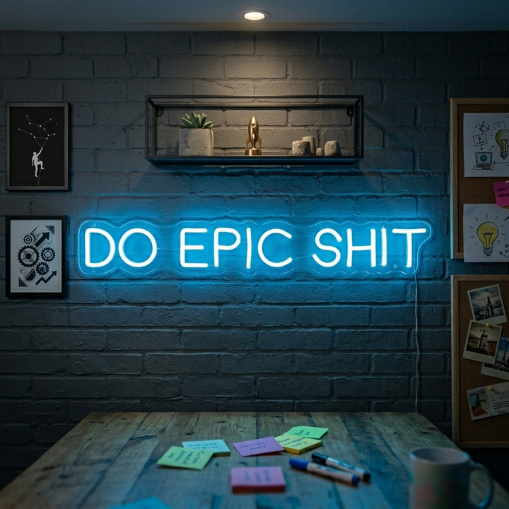 "Do Epic Shit" Insegna al neon