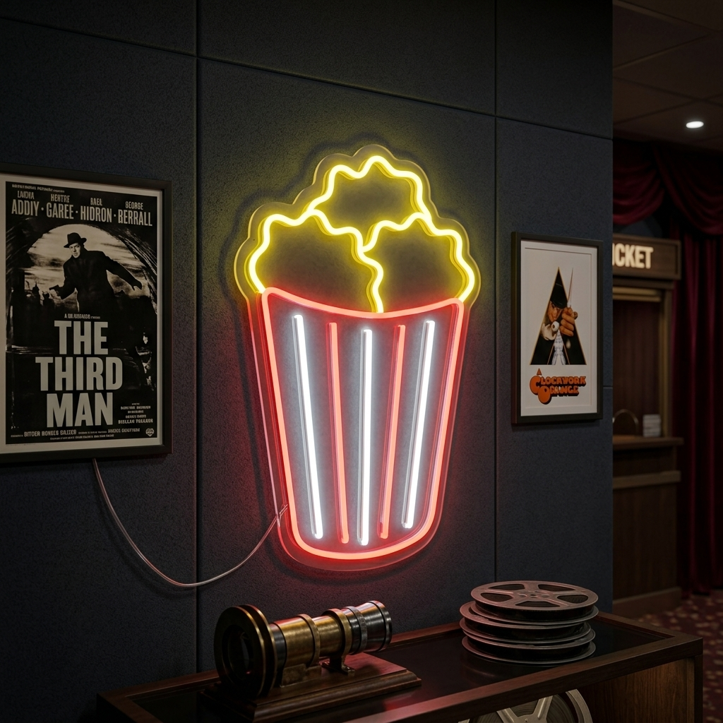 "Popcorn" Insegna al neon