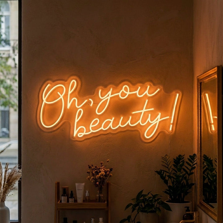 "Oh You Beauty" Insegna al neon