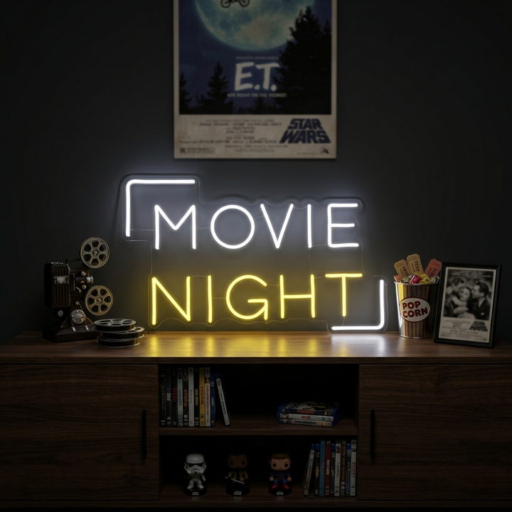 "Movie Night" Insegna al neon
