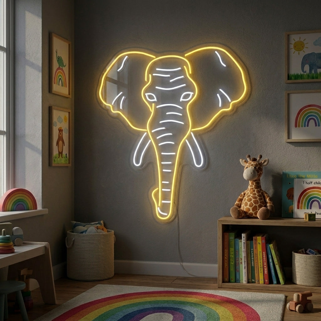 "Elefante" Insegna al neon