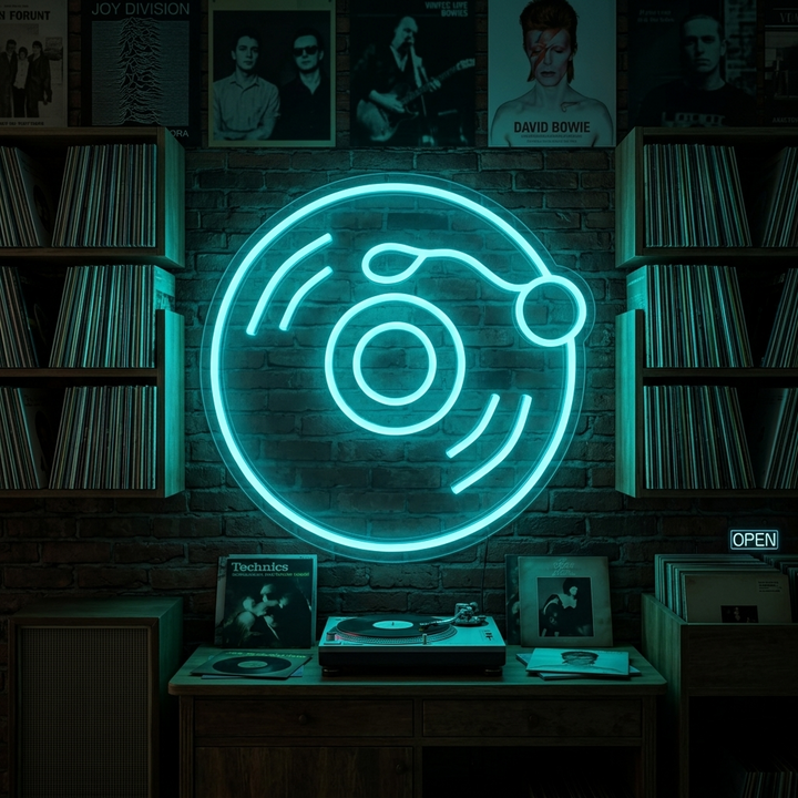"Vinile" Insegna al neon