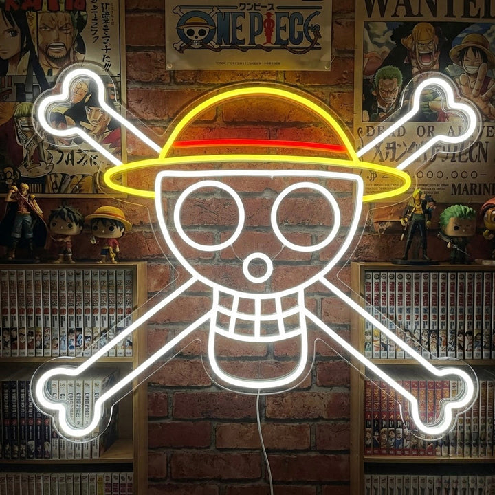 "Anime Di One Piece" Insegna al neon
