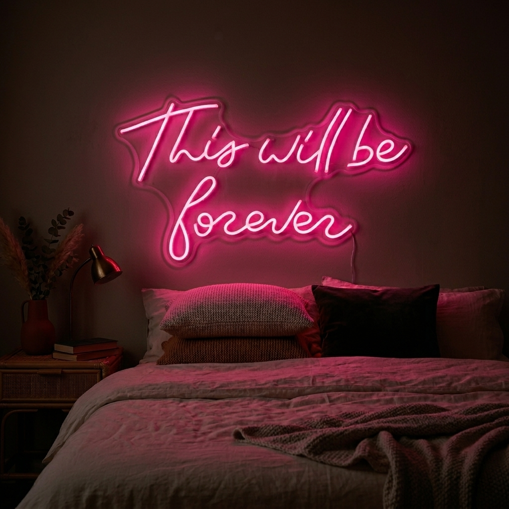"This Will Be Forever" Insegna al neon