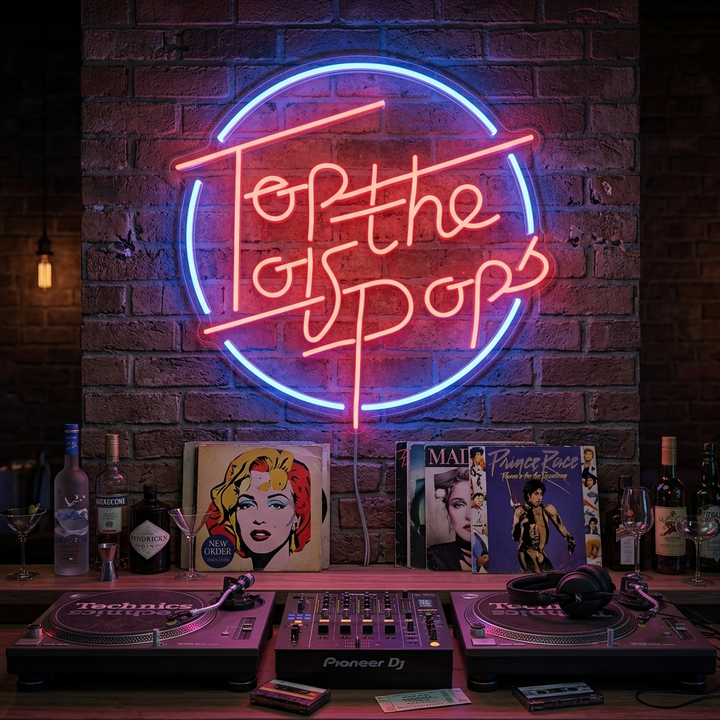 "Top of The Pops" Insegna al neon