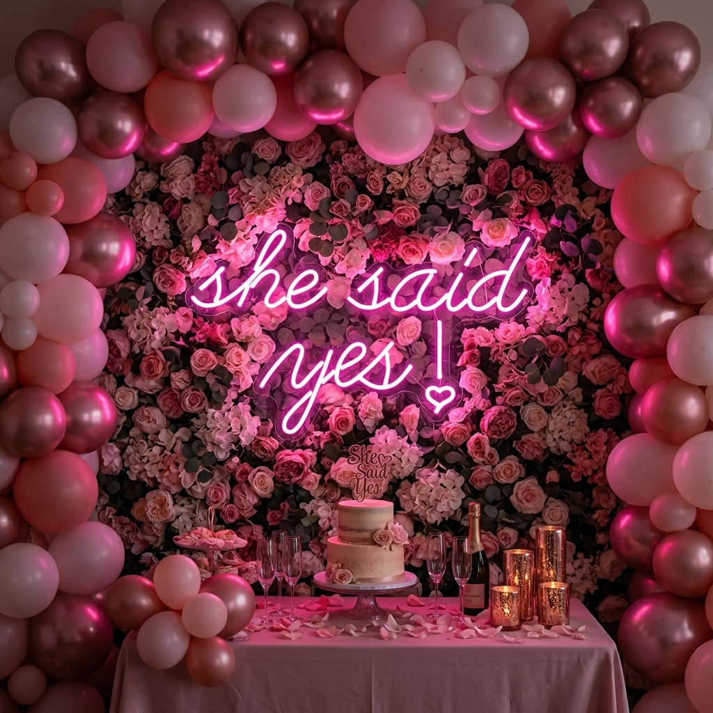 "She Said Yes" Insegna al neon