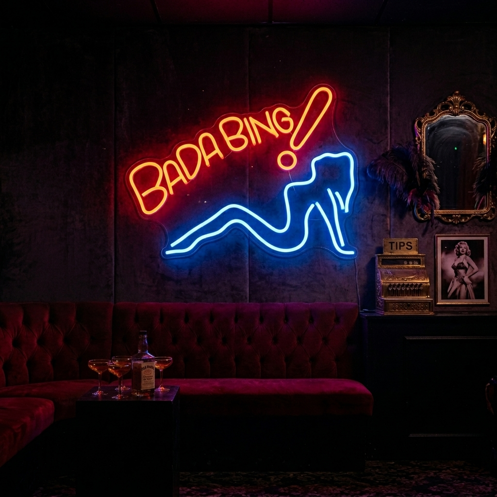 "Bada Bing" Insegna al neon