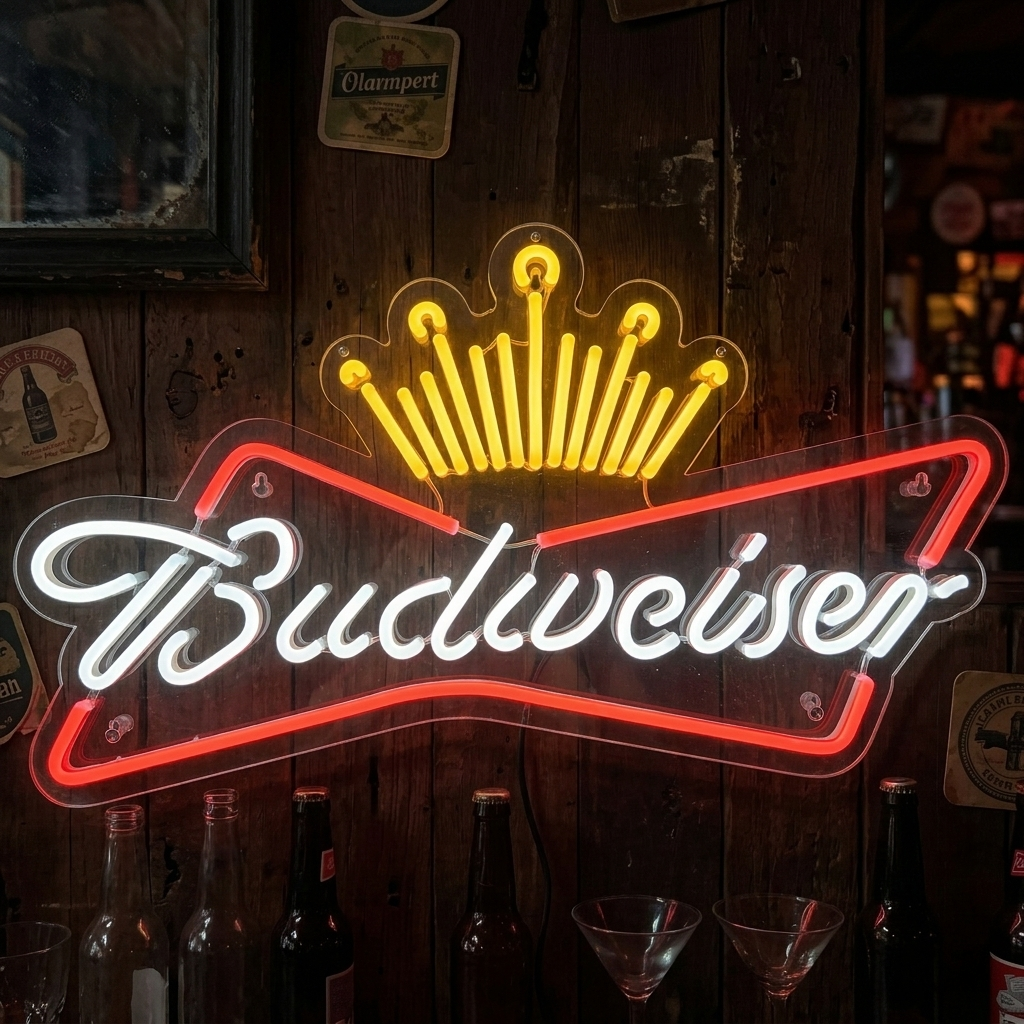 "Bud King of It Up" Insegna al neon