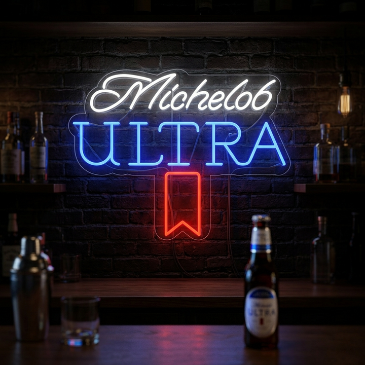 "Bar Michelob Ultra Vintage" Insegna al neon