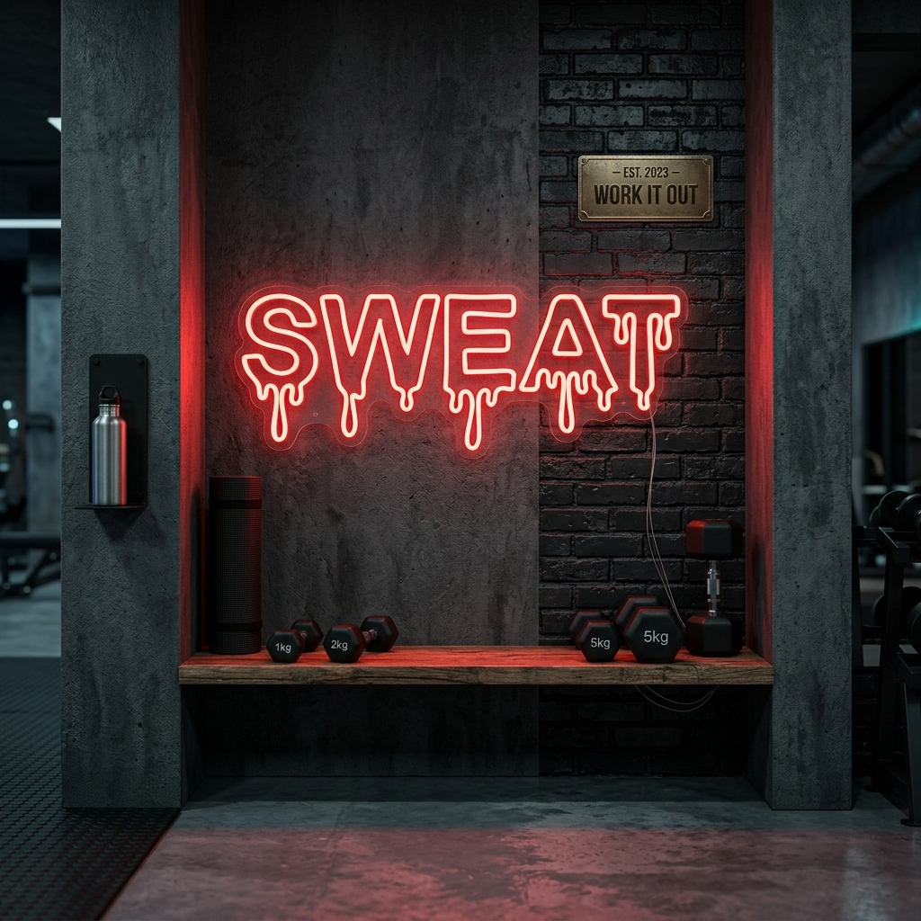 "Sweat" Insegna al neon