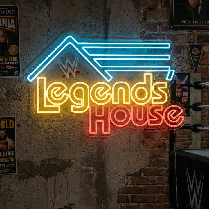 "Wwe Legends House" Insegna al neon