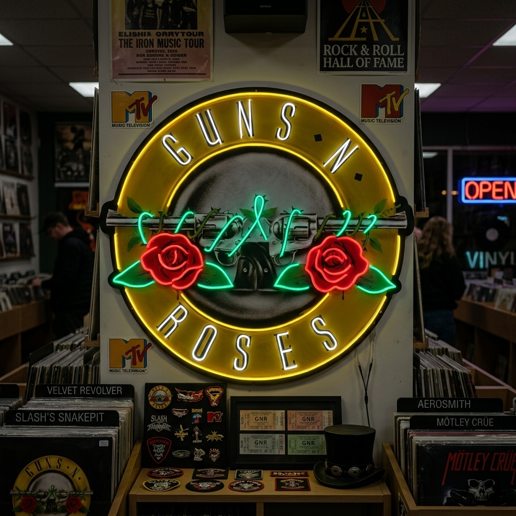 "Guns N Roses" Insegna al neon