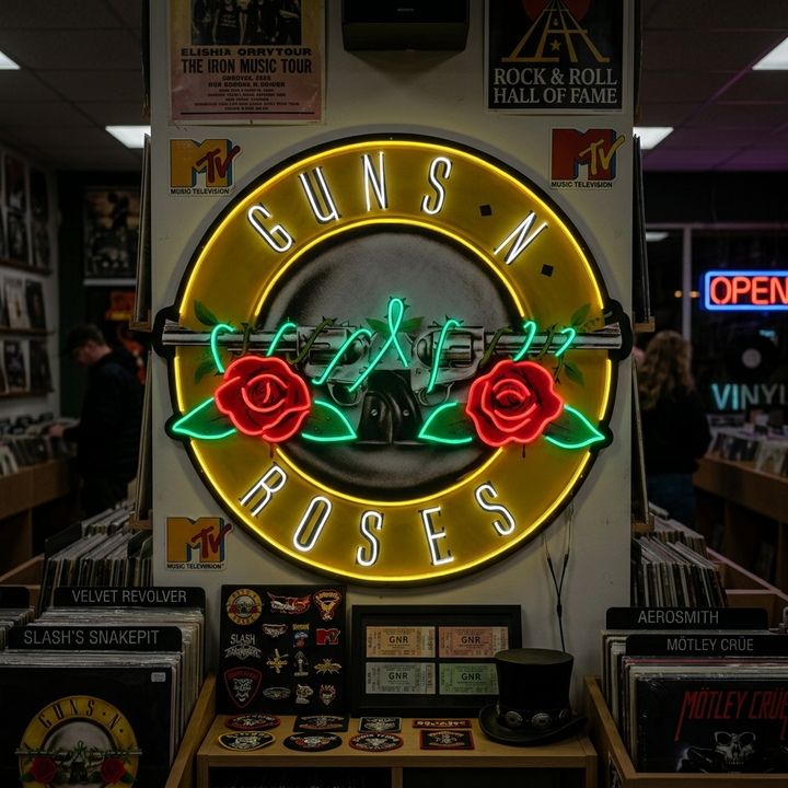 "Guns N Roses" Insegna al neon