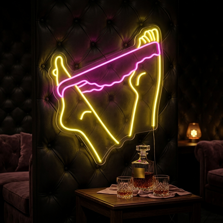"Corpo femminile estetico" Insegna al neon