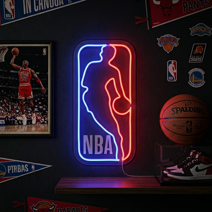 "Logo partita di basket" Insegna al neon