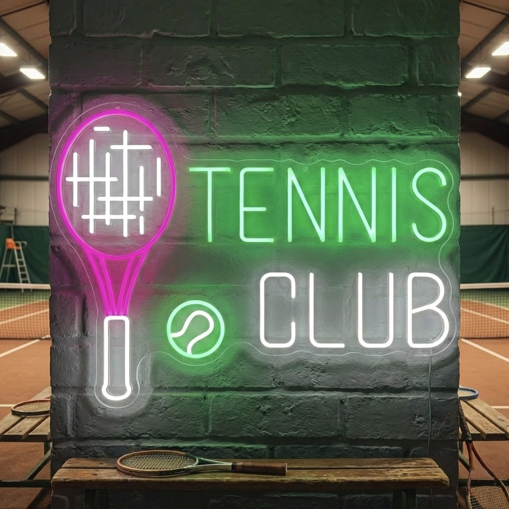 "Tennis Club" Insegna al neon