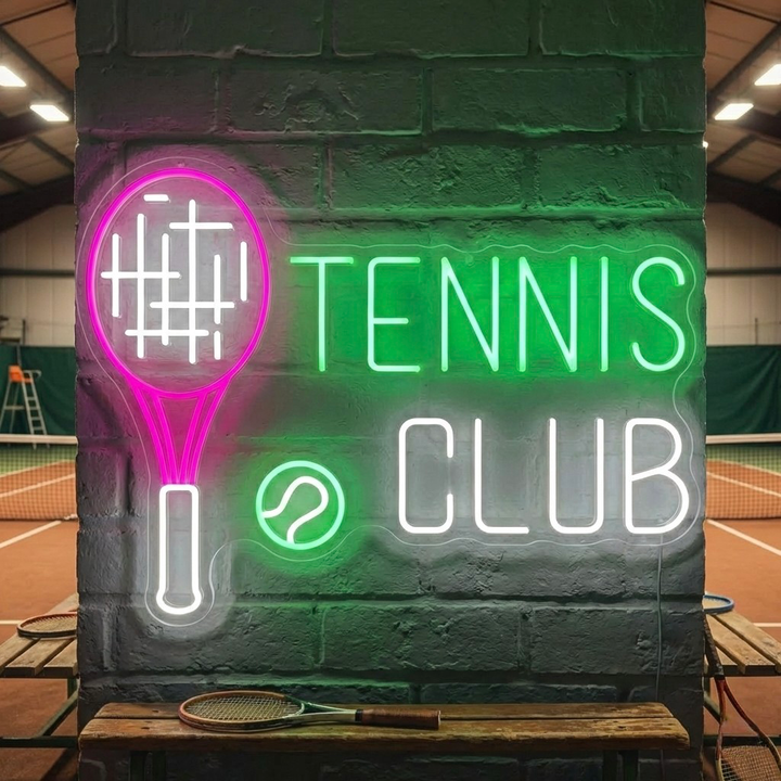 "Tennis Club" Insegna al neon
