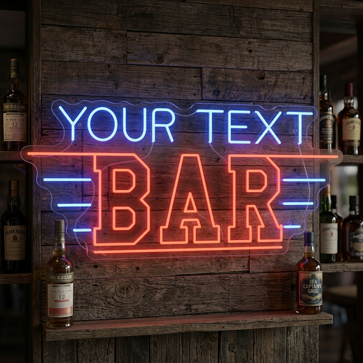 "Custom Bar" Insegna al neon