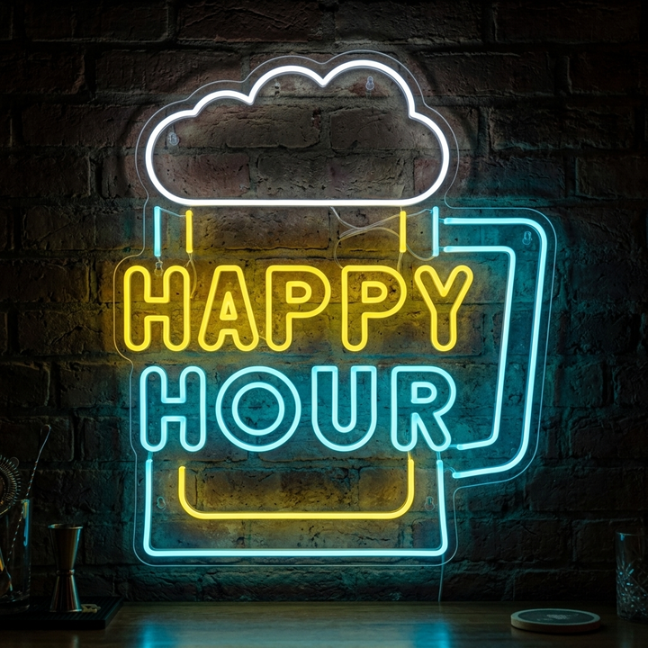 "Happy Hour" Insegna al neon