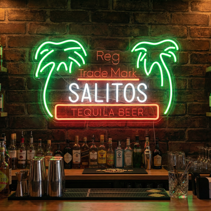 "Palma Salitos" Insegna al neon