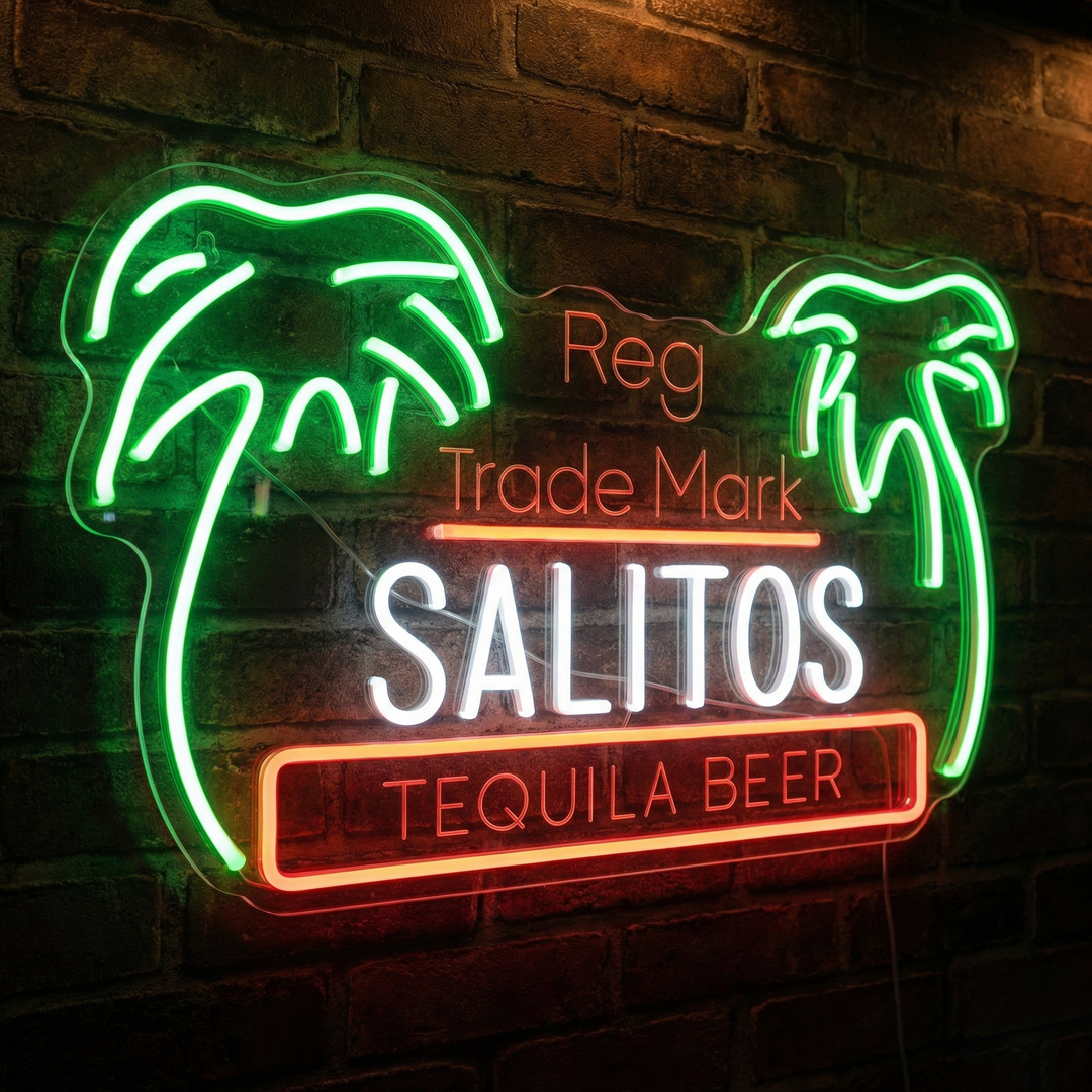 "Palma Salitos" Insegna al neon