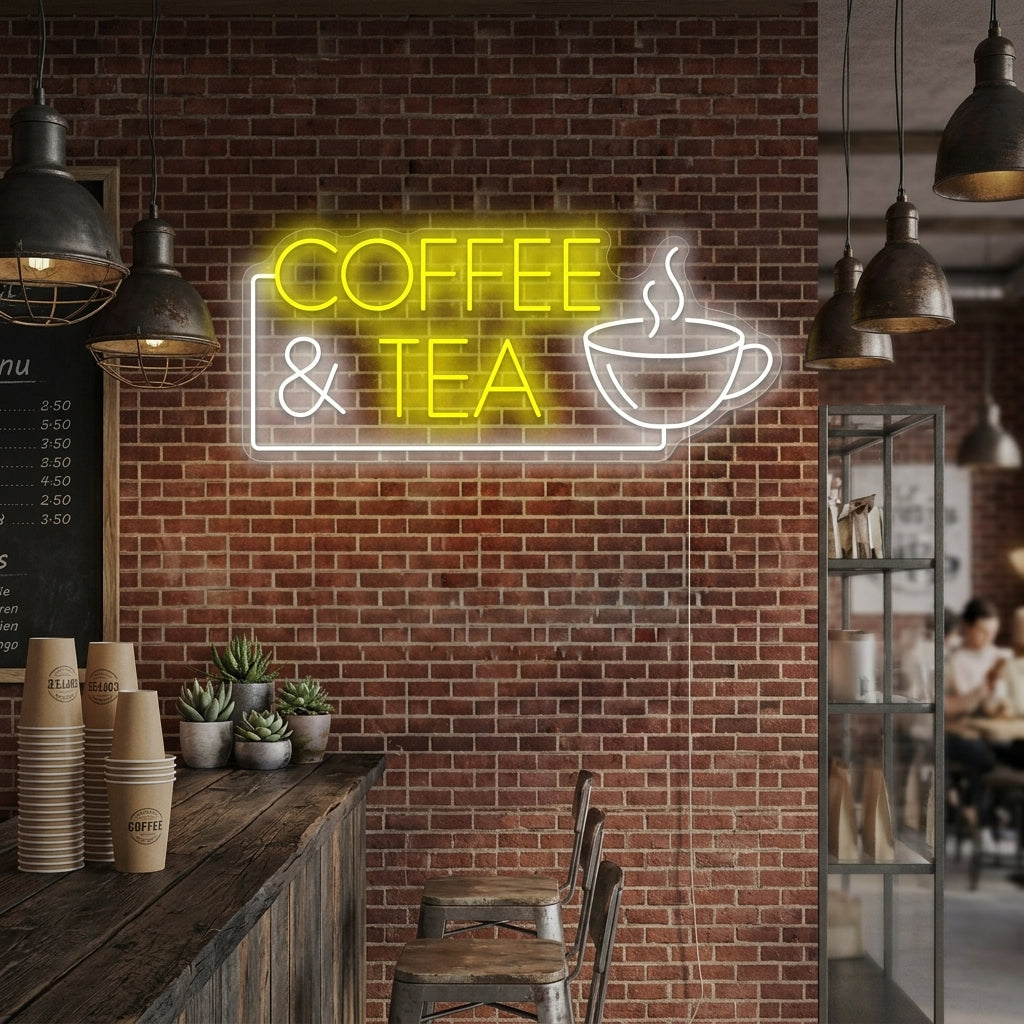 "Coffee & Tea" Insegna al neon