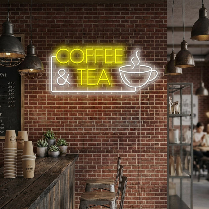 "Coffee & Tea" Insegna al neon