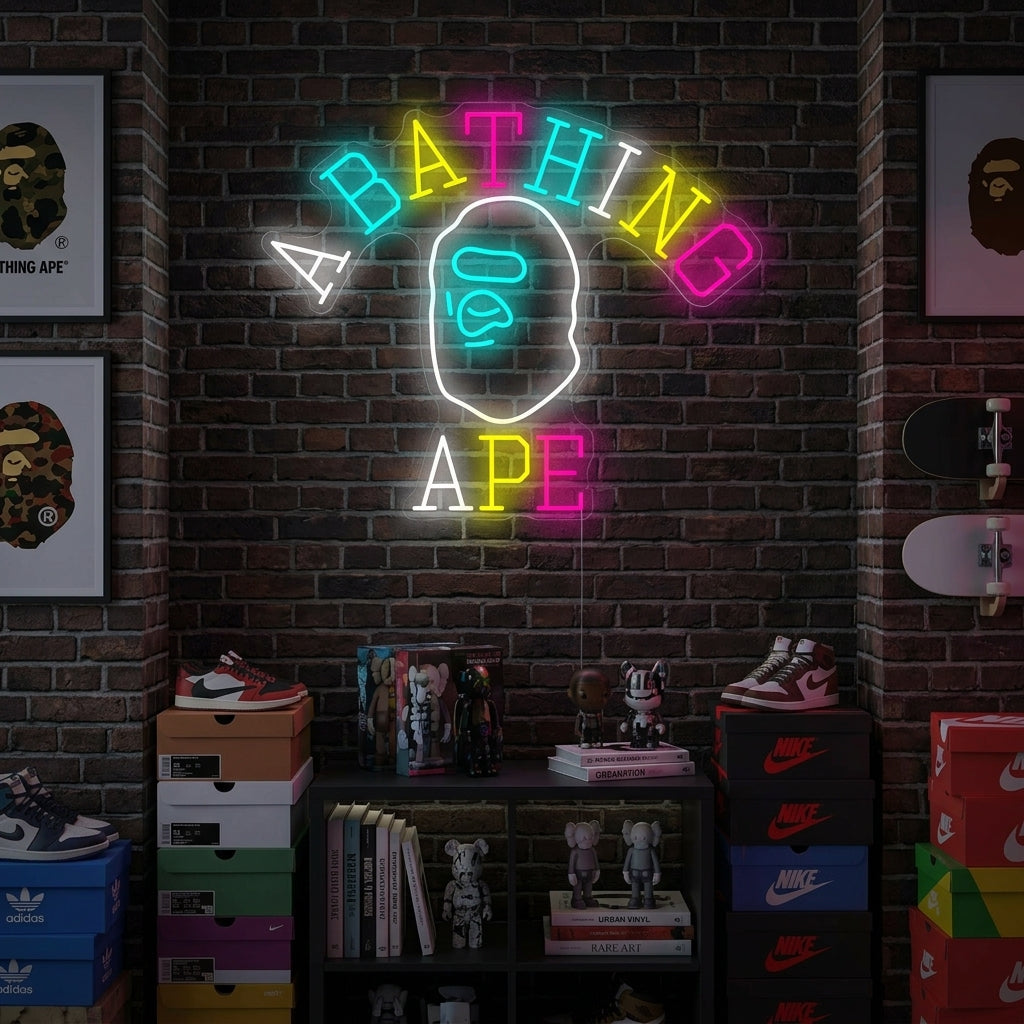 "Bathing Ape" Insegna al neon
