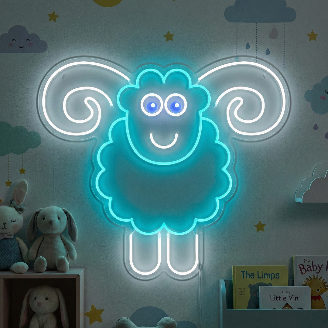 "Pecora" Insegna al neon