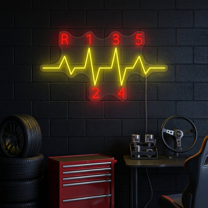 "Auto Gear" Insegna al neon