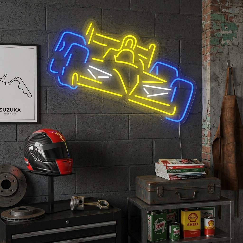 "Formula A da corsa" Insegna al neon