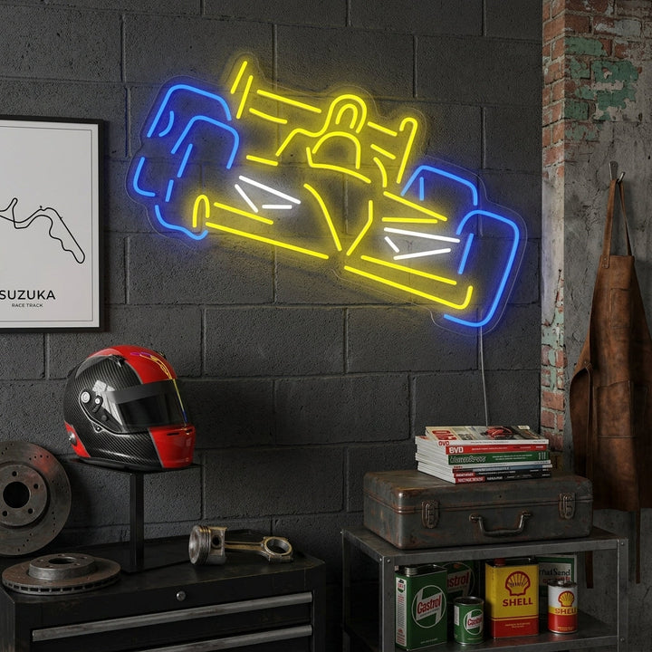 "Formula A da corsa" Insegna al neon