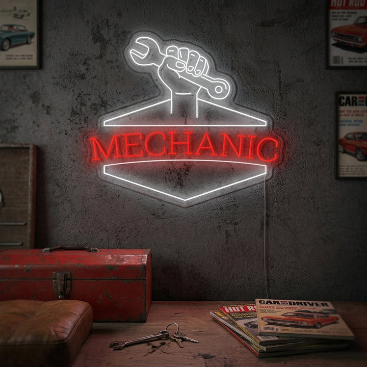 "Mechanic" Insegna al neon