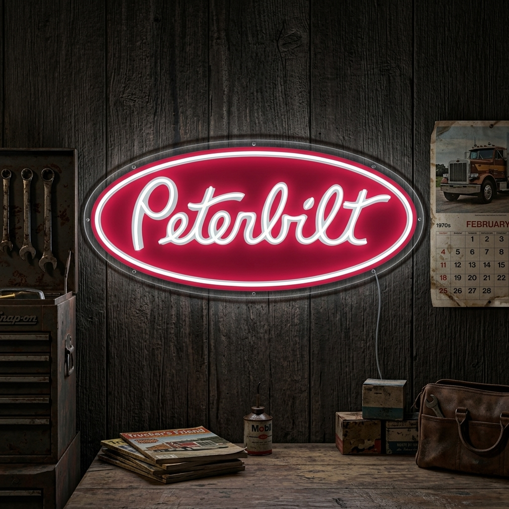 "Logo Peterbil" Insegna al neon