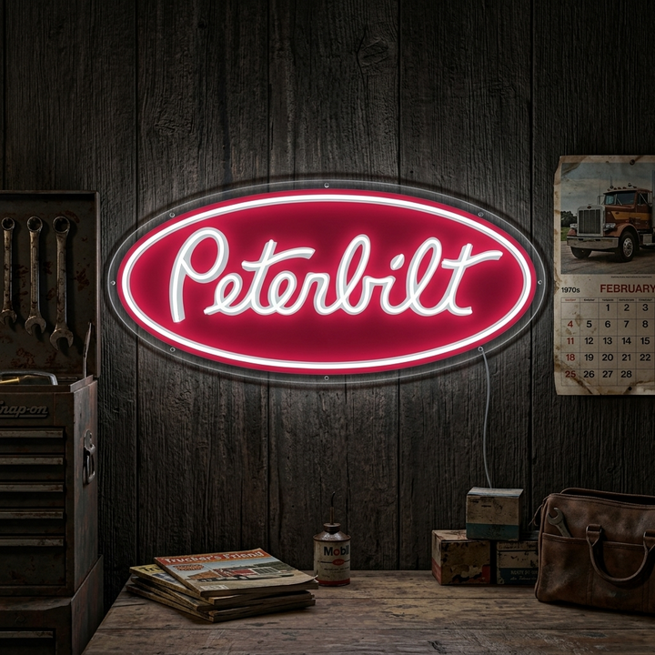 "Logo Peterbil" Insegna al neon
