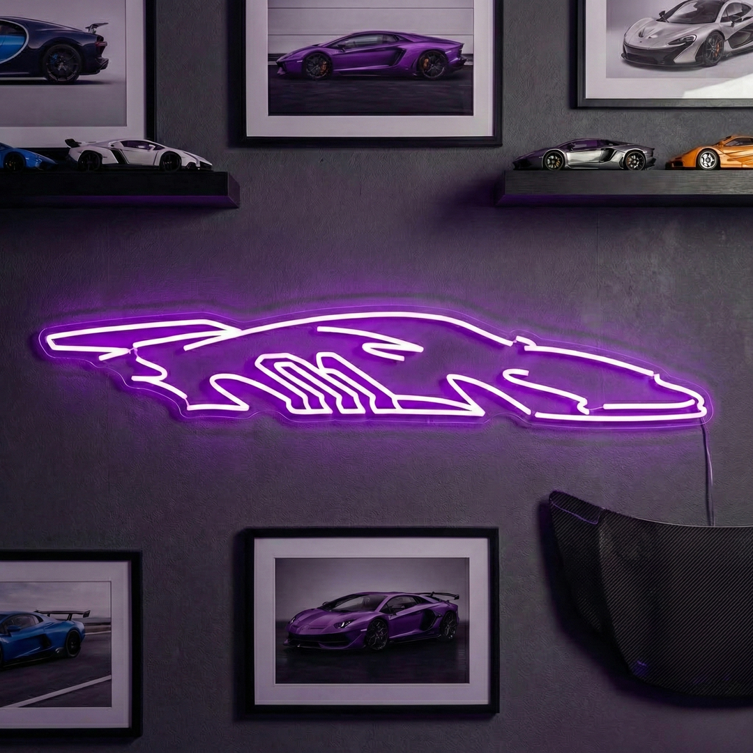 "Auto da corsa" Insegna al neon