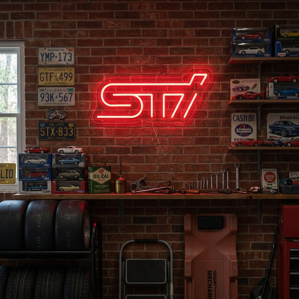 "Logo Sti" Insegna al neon