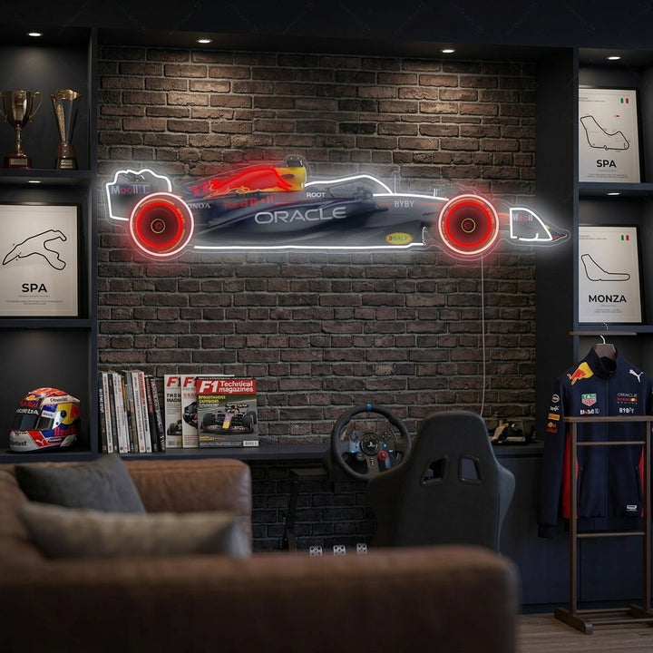 Insegna neon LED auto Formula 1