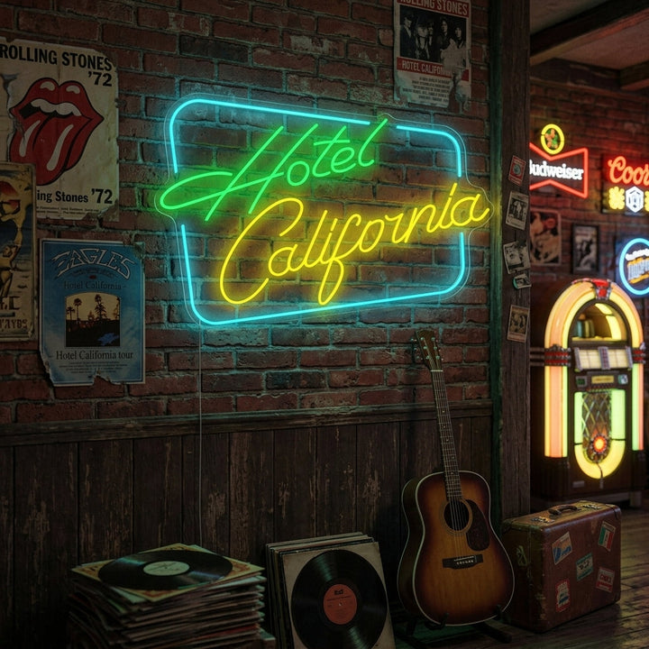 "Hotel California" Insegna al neon