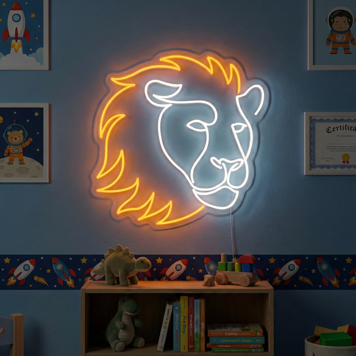 "Leone" Insegna al neon